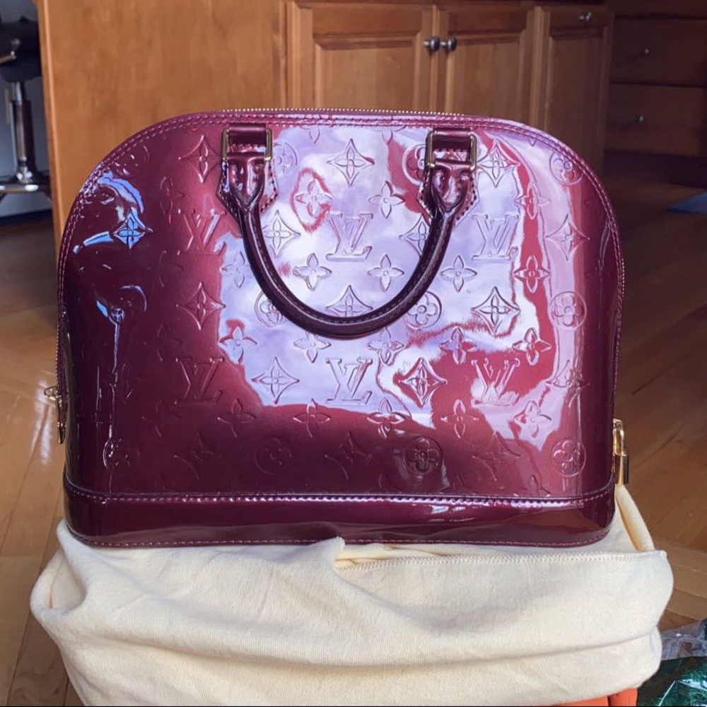 Louis Vuitton Alma Gm Vernis Violette bag